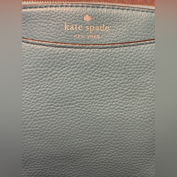 Kate Spade Monica Pebbled Teal Leather Crossbody - Picture 3 of 10
